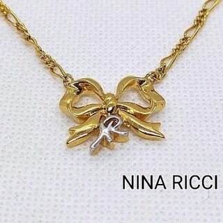 NINA RICCI - ニナリッチ　NINA RICCI　ネックレス　リボン　ゴールドカラー