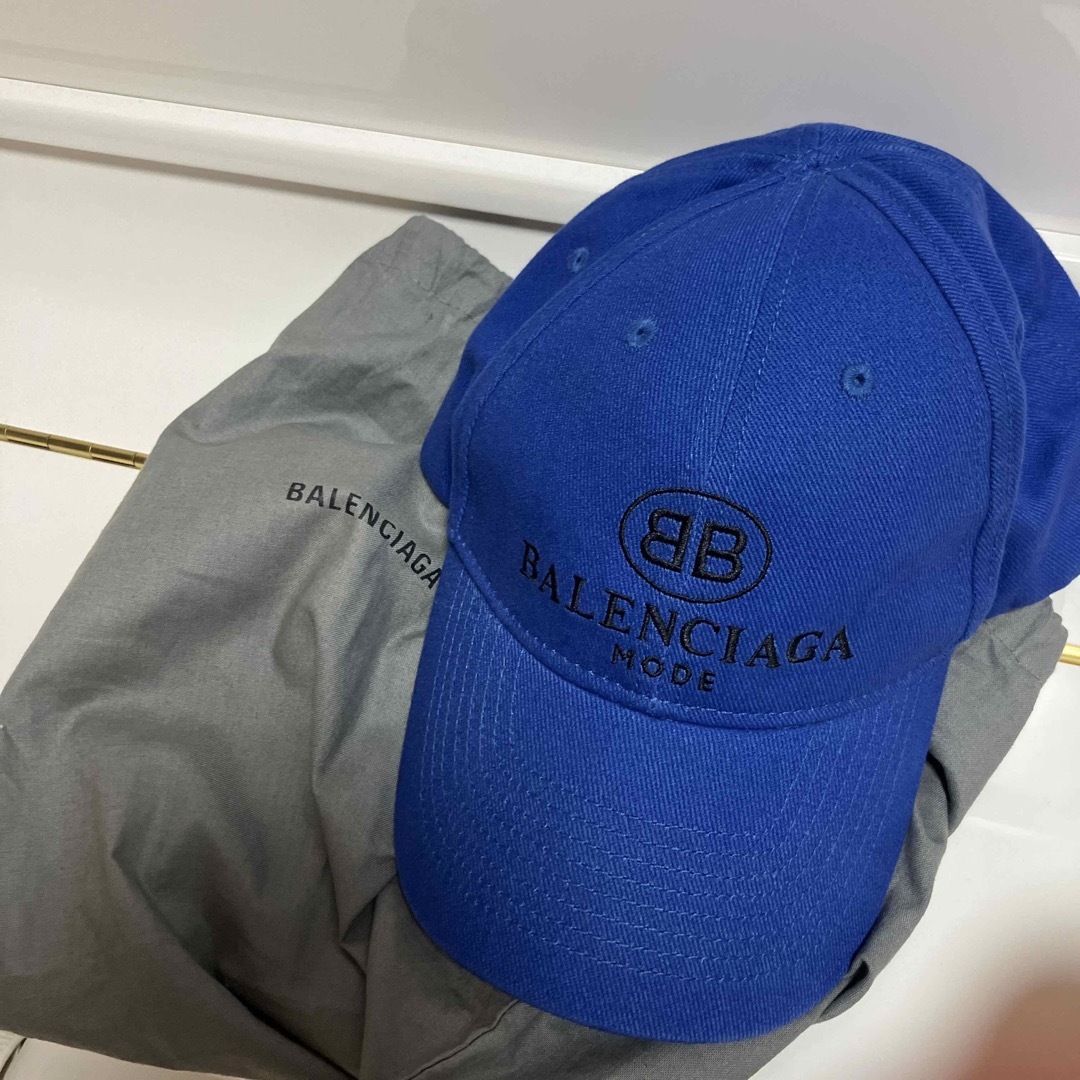 Balenciaga(バレンシアガ)のバレンシアガ　キャップ　ブルー　美品 メンズの帽子(キャップ)の商品写真