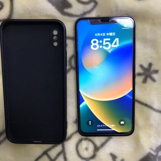 アイフォーン(iPhone)のiPhone X 64GBシルバー【バッテリー交換済】(スマートフォン本体)