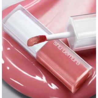 シュウウエムラ(shu uemura)のキヌケアグローアップ　ももシャーベット(口紅)