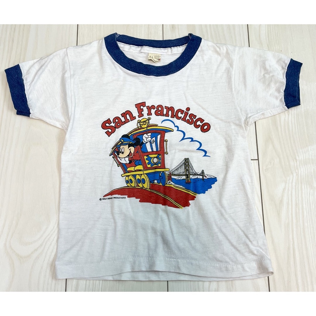 Disney(ディズニー)のキッズ vintage ディズニー Tシャツ USA SCREEN STARS キッズ/ベビー/マタニティのキッズ服男の子用(90cm~)(Tシャツ/カットソー)の商品写真