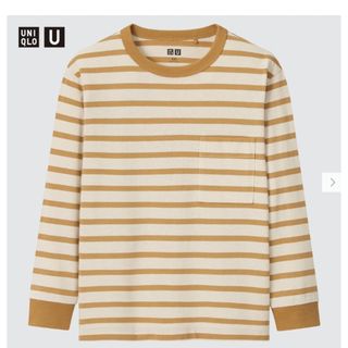 ユニクロ(UNIQLO)のUNIQLO　キッズ　ボーダークルーネックTシャツ（長袖）150(Tシャツ/カットソー)