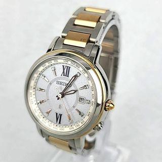 ◇【極美品】SEIKO ルキア デイト ラウンド ダイヤインデックス 6Pダイヤ(腕時計)