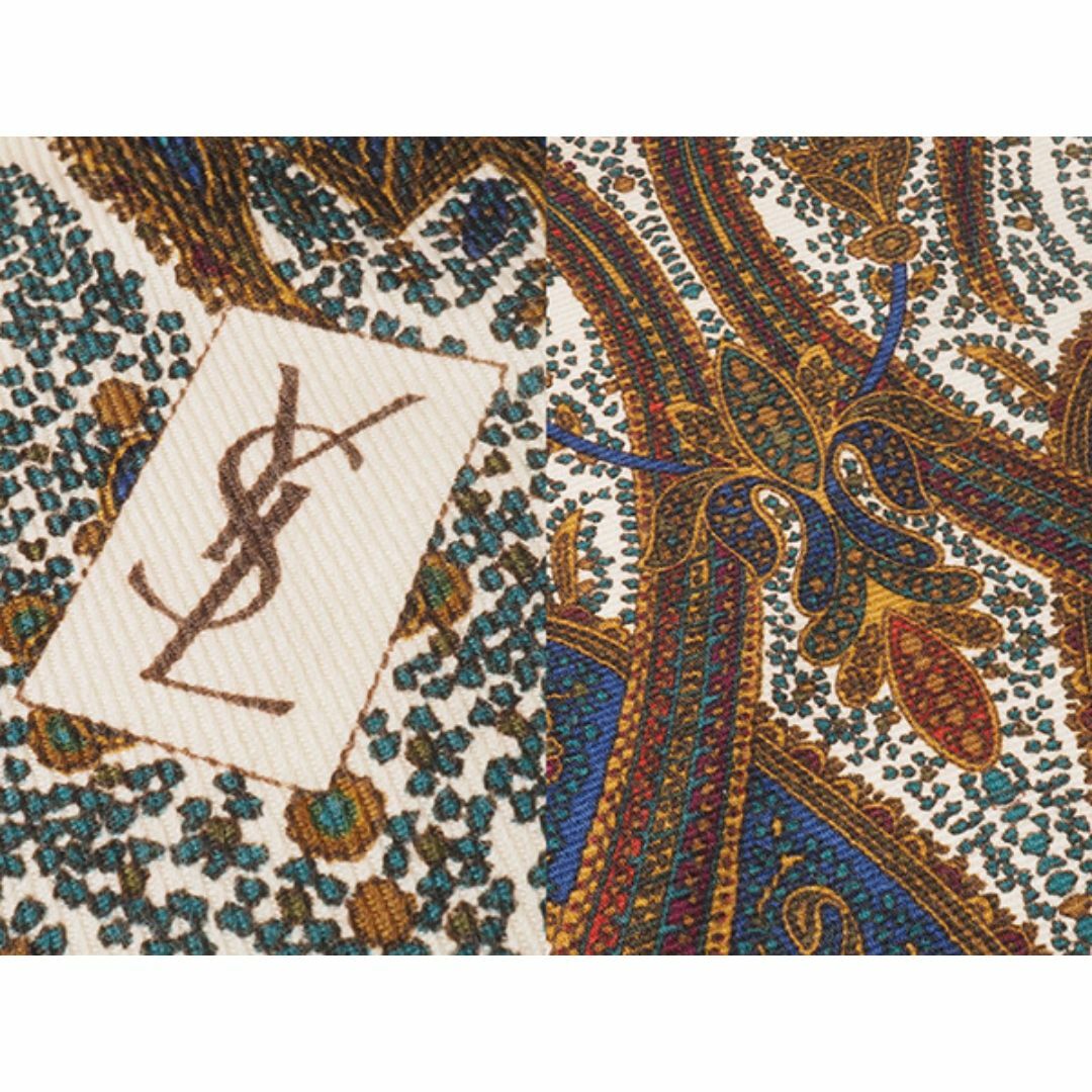 Yves Saint Laurent(イヴサンローラン)の◆ミウラ◆イヴサンローラン YVES SAINT LAURENT ペイズリー柄 大判 ショール【中古】 レディースのファッション小物(マフラー/ショール)の商品写真