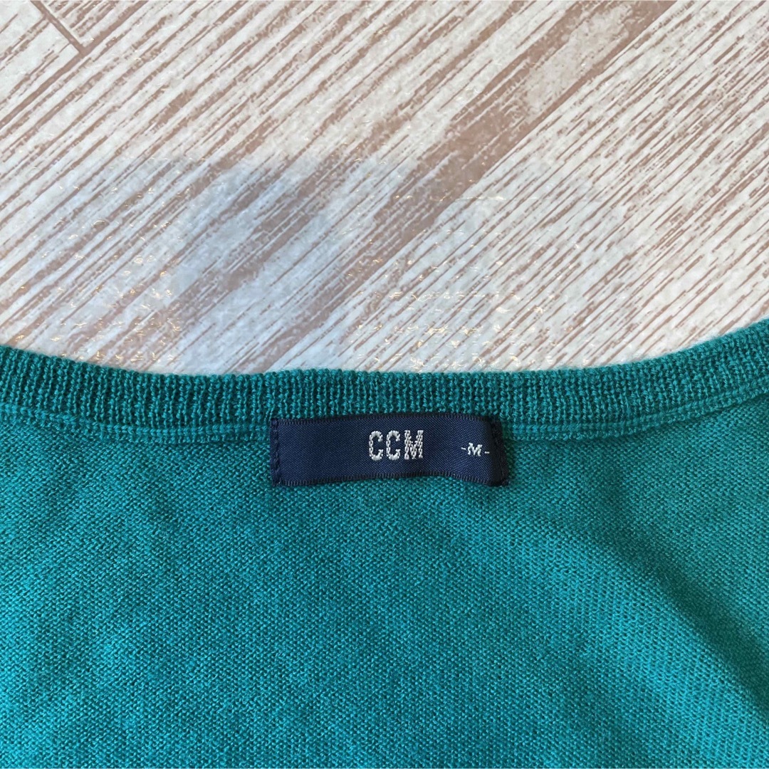 COMME CA ISM(コムサイズム)の【春物】コムサイズム　毛100% グリーン　セーター レディースのトップス(ニット/セーター)の商品写真