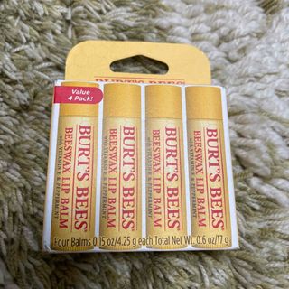 Burt's Bees ビーワックス リップバーム4本(リップケア/リップクリーム)