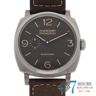 パネライ(PANERAI)の【120200】PANERAI パネライ  PAM00619 ルミノール ラジオミール 1940 3デイズ ブラウンダイヤル TI/レザー 自動巻き 保証書 純正ボックス 腕時計 時計 WATCH メンズ 男性 男 紳士【中古】(腕時計(アナログ))