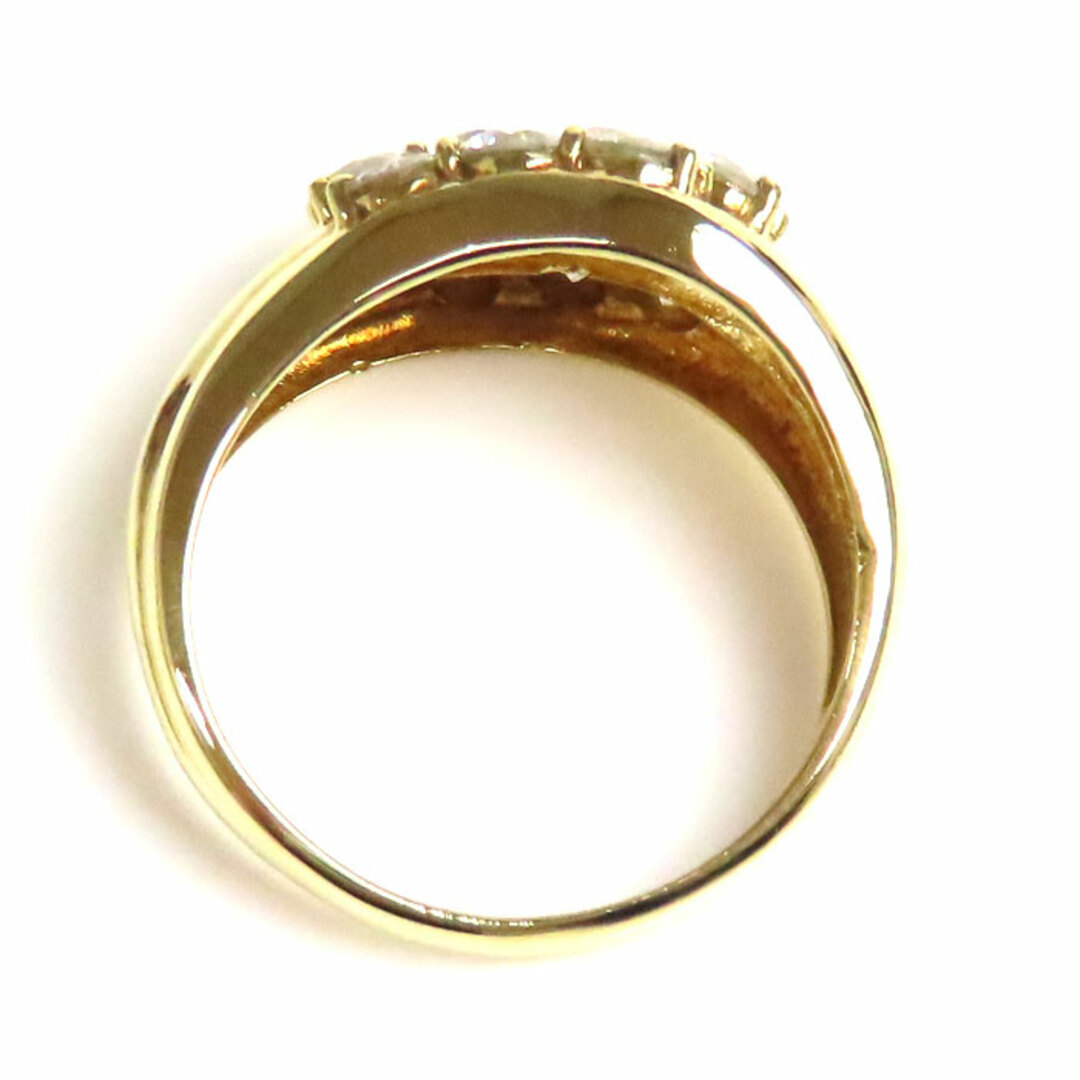 K18YG イエローゴールド リング・指輪 ダイヤモンド1.00ct 10号 4.5g レディース【中古】 レディースのアクセサリー(リング(指輪))の商品写真
