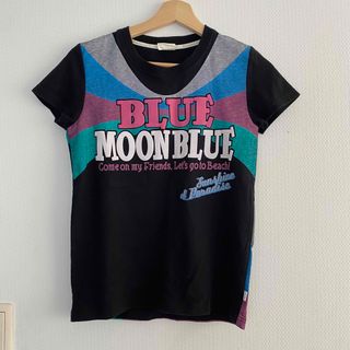 ブルームーンブルー(BLUE MOON BLUE)のブルームーンブルー　半袖Tシャツ　トップス　ブラック(Tシャツ(半袖/袖なし))