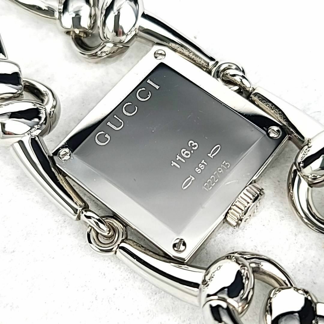 Gucci(グッチ)の◇【ほぼ新品】GUCCI シニョーリア ダイヤインデックス スクエア シェル レディースのファッション小物(腕時計)の商品写真