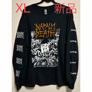 新品　Napalm Death ロングスリーブ　XLサイズ　ナパームデス(Tシャツ/カットソー(七分/長袖))