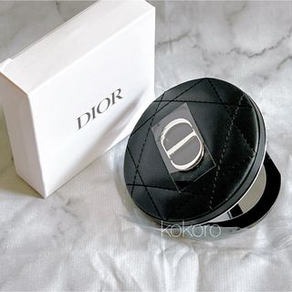 Dior - ディオール ダブルミラー コンパクトミラー ブラック カナージュ ノベルティ限定