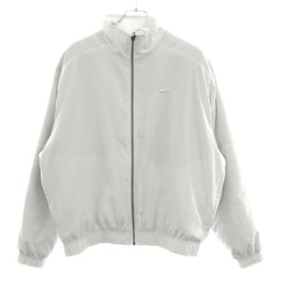 ナイキ(NIKE)のNIKE ナイキ ASMNK SOLO SWSH SATIN BMBRJKT ジップアップジャケット ホワイト M DN1267-121(ブルゾン)