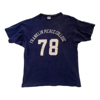 チャンピオン(Champion)の70s Champion カレッジプリントTシャツ バータグ  M ヴィンテージ(Tシャツ/カットソー(半袖/袖なし))