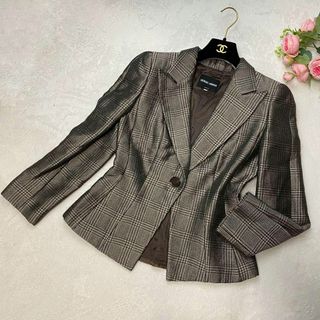 Giorgio Armani - 極美品✨ジョルジオアルマーニ　テーラードジャケット　ロゴボタン　千鳥格子　46