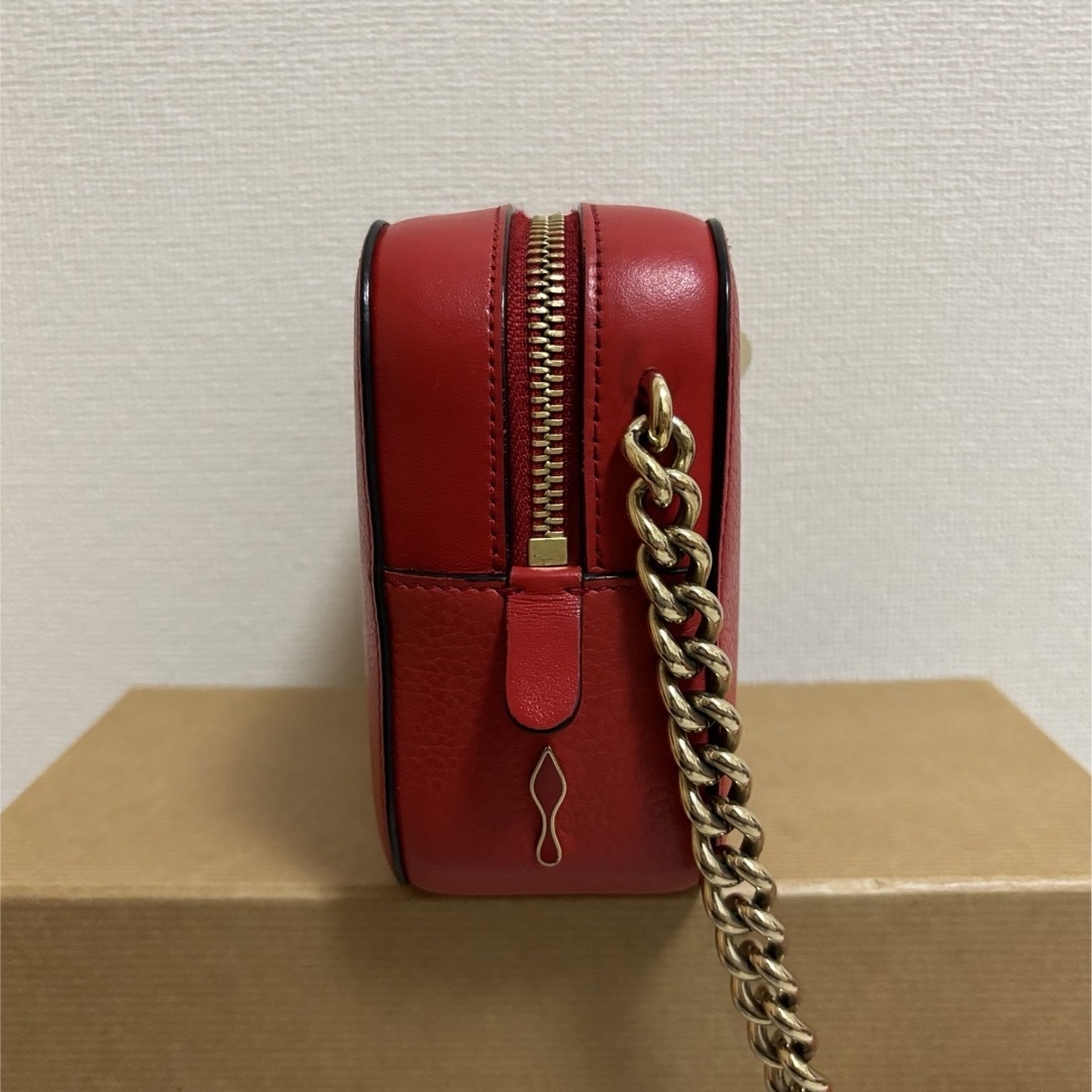 Christian Louboutin(クリスチャンルブタン)の【美品】クリスチャンルブタン ルビルゥ ミニ チェーンショルダー バッグ レッド レディースのバッグ(ショルダーバッグ)の商品写真