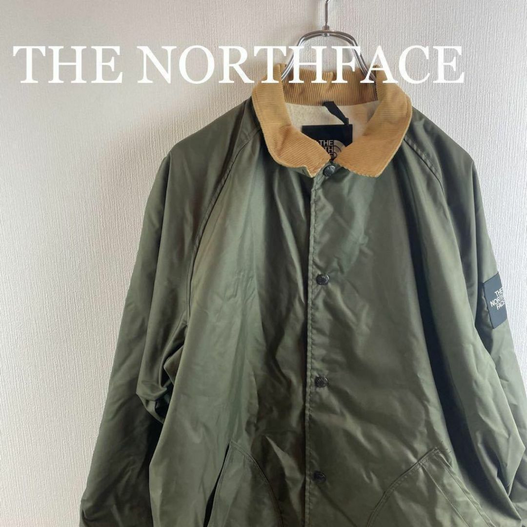 THE NORTH FACE(ザノースフェイス)のTHE NORTHFACE ナイロンジャケット ブルゾン カーキ コーデュロイ メンズのジャケット/アウター(ナイロンジャケット)の商品写真