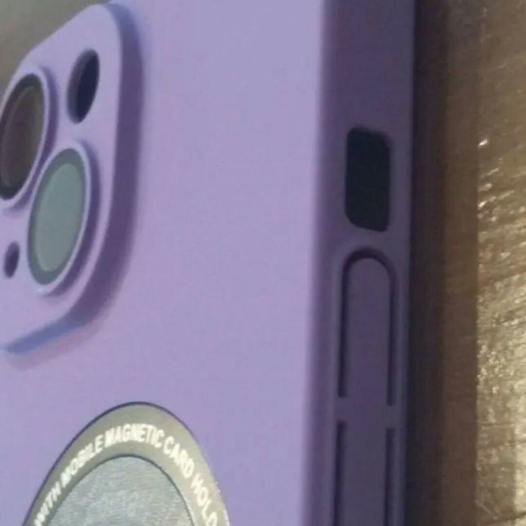 iPhone(アイフォーン)のiPhoneケース 13 パープル グレー PC magsafe 薄型 定番 スマホ/家電/カメラのスマホアクセサリー(iPhoneケース)の商品写真