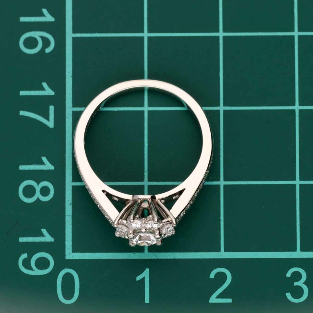 TIFFANY&Co. ティファニー ダイヤモンド フローラ リング Pt950 プラチナ 約8号 #48【送料無料】指輪【中古】24080326 レディースのアクセサリー(リング(指輪))の商品写真