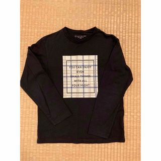 ザショップティーケー(THE SHOP TK)のロゴプリントロンT黒140(Tシャツ/カットソー)