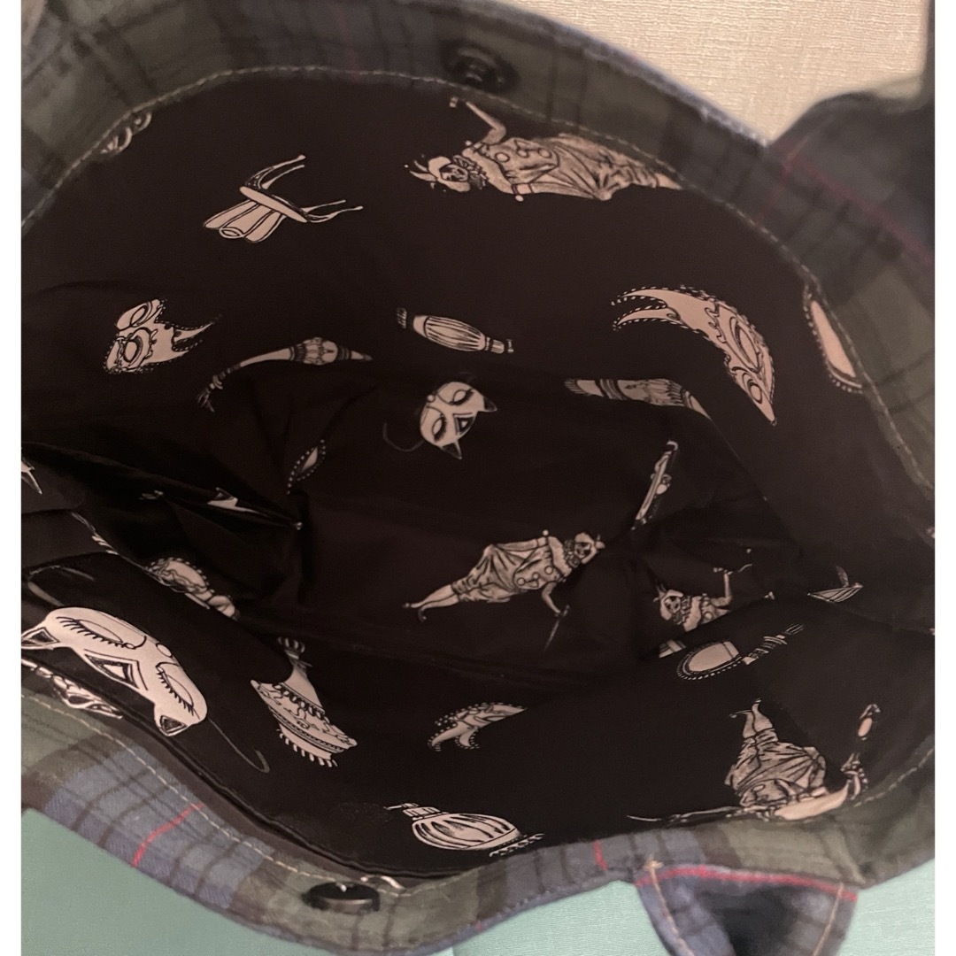 ミニトートバッグ　底サイド ハンドメイドのファッション小物(バッグ)の商品写真