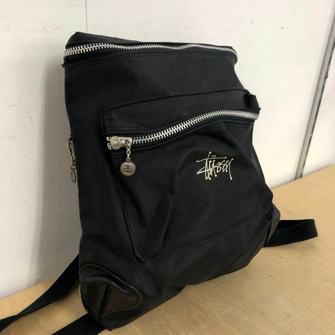 STUSSY(ステューシー)の【送料無料】OLD stussy vintage リュック ブランドロゴ 刺繍 レディースのバッグ(リュック/バックパック)の商品写真