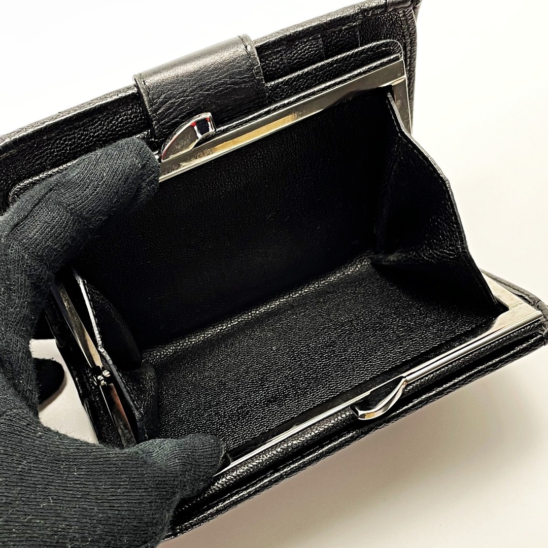 BVLGARI ブルガリ 2つ折り財布 ブラック ユニセックス レザー BVLGARI ブルガリ 2つ折り財布 ブラック ユニセックス レザー