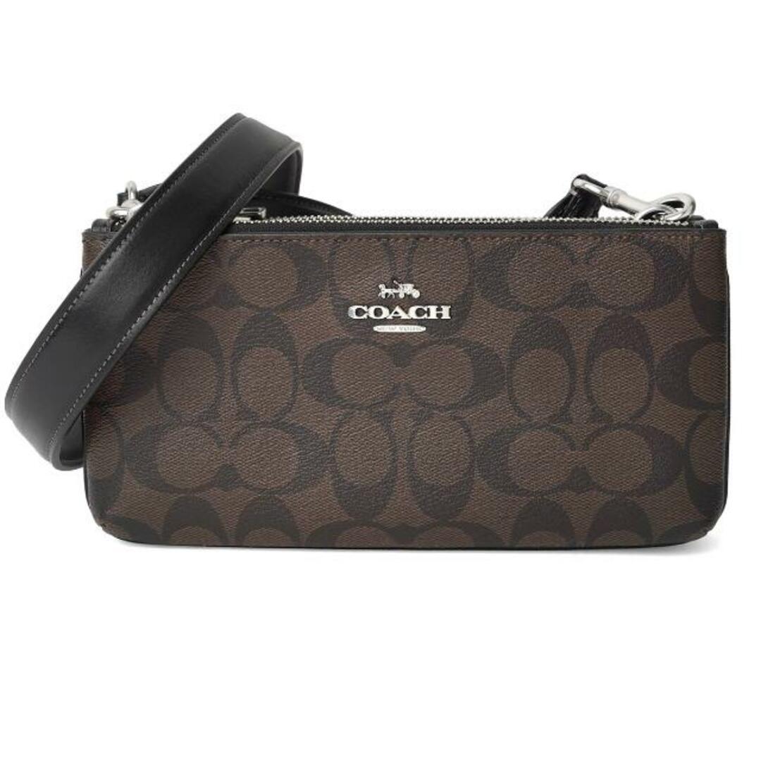 COACH(コーチ)の新品 コーチ COACH ショルダーバッグ DOUBLE ZIP CROSSBODY ブラウン/ブラック レディースのバッグ(ショルダーバッグ)の商品写真