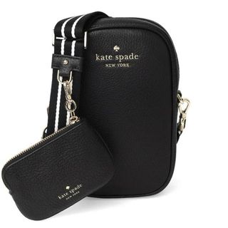 ケイトスペードニューヨーク(kate spade new york)の新品 ケイトスペード kate spade ショルダーバッグ NORTH SOUTH ZIP PHONE CROSS BODY ブラック(ショルダーバッグ)