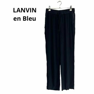 ランバンオンブルー(LANVIN en Bleu)のLANVIN en Bleu イージーパンツ　ボトムス　ブラック　ウエストゴム(その他)