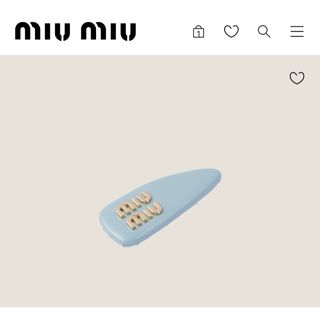 miumiu - miumiu バレッタ正規品の通販 by にゃんにゃ's shop｜ミュウ