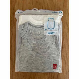 ユニクロ(UNIQLO)のユニクロ　ノースリーブ  ボディスーツ　80(肌着/下着)