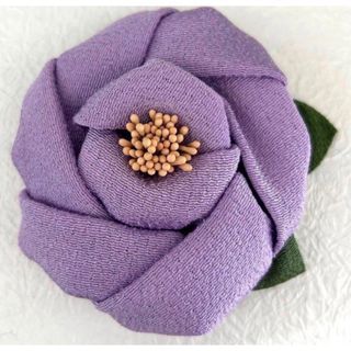 髪飾り和装  七五三　卒業式  結婚式  成人式  椿 牡丹 薔薇淡紫L1(ヘアピン)