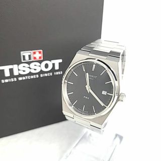 ティソ(TISSOT)の◇【ほぼ新品】TISSOT PRX 黒文字盤 デイト ラウンド(腕時計(アナログ))