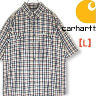 【希少】Carhartt　カーハート　マドラスチェック　ボタンダウンシャツ