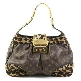 ルイヴィトン(LOUIS VUITTON)のルイ ヴィトン LOUIS VUITTON ショルダーバッグ モノグラム レオパード ポリー モノグラムキャンバス/ハラコ ブラウン/ブルー/ゴールド ゴールド レディース M95282 送料無料【中古】 e58501f(ショルダーバッグ)