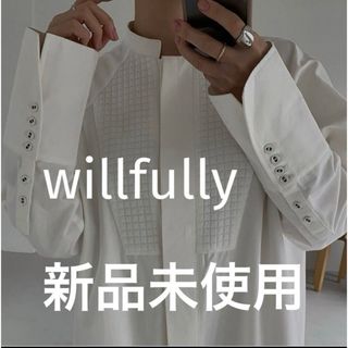 【新品未使用】willfully shirt op(ロングワンピース/マキシワンピース)