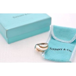 ティファニー(Tiffany & Co.)の★ティファニー★750YG/925★ツイストリング★イエローゴールド★シルバー(リング(指輪))