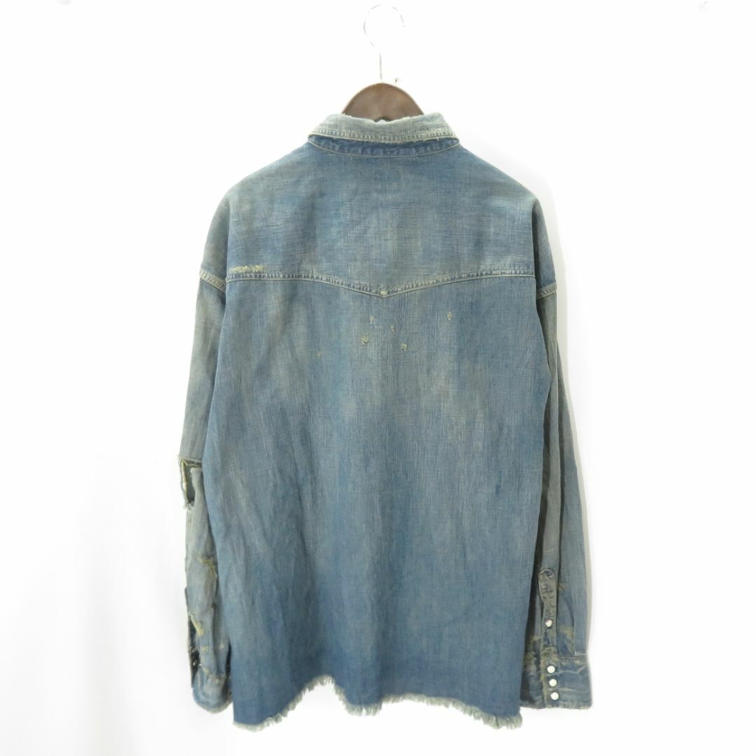 SAINT Mxxxxxx 23aw DENIM SHIRT DENIM BLUE Size-XL SM-AS23 SAINT Mxxxxxx 23aw DENIM SHIRT DENIM BLUE Size-XL SM-AS23