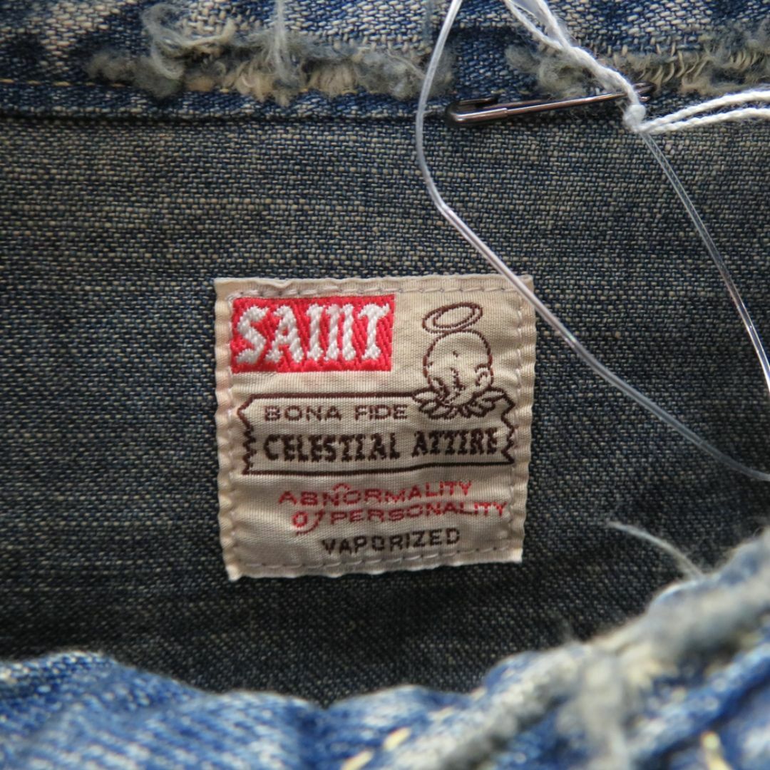 SAINT Mxxxxxx 23aw DENIM SHIRT DENIM BLUE Size-XL SM-AS23 SAINT Mxxxxxx 23aw DENIM SHIRT DENIM BLUE Size-XL SM-AS23