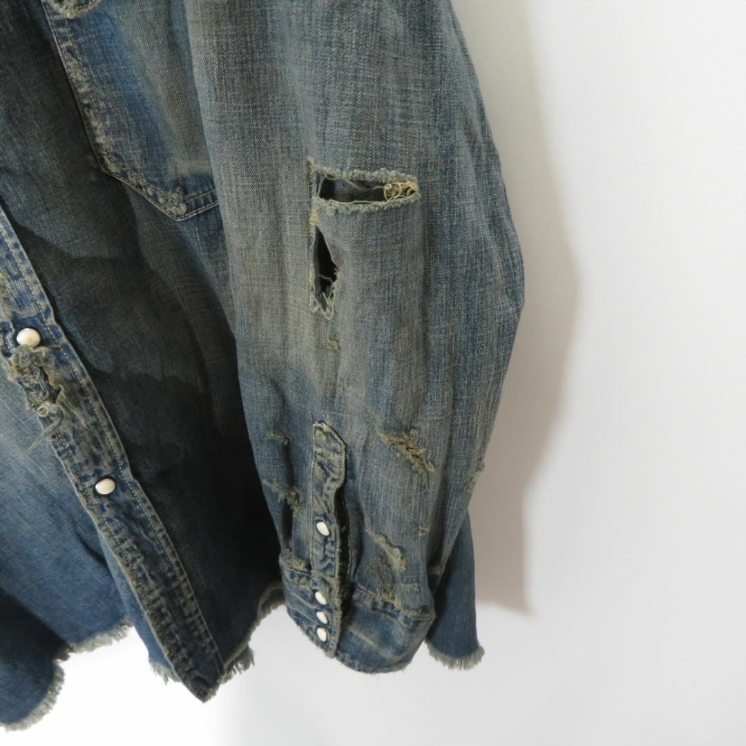 SAINT Mxxxxxx 23aw DENIM SHIRT DENIM BLUE Size-XL SM-AS23 SAINT Mxxxxxx 23aw DENIM SHIRT DENIM BLUE Size-XL SM-AS23