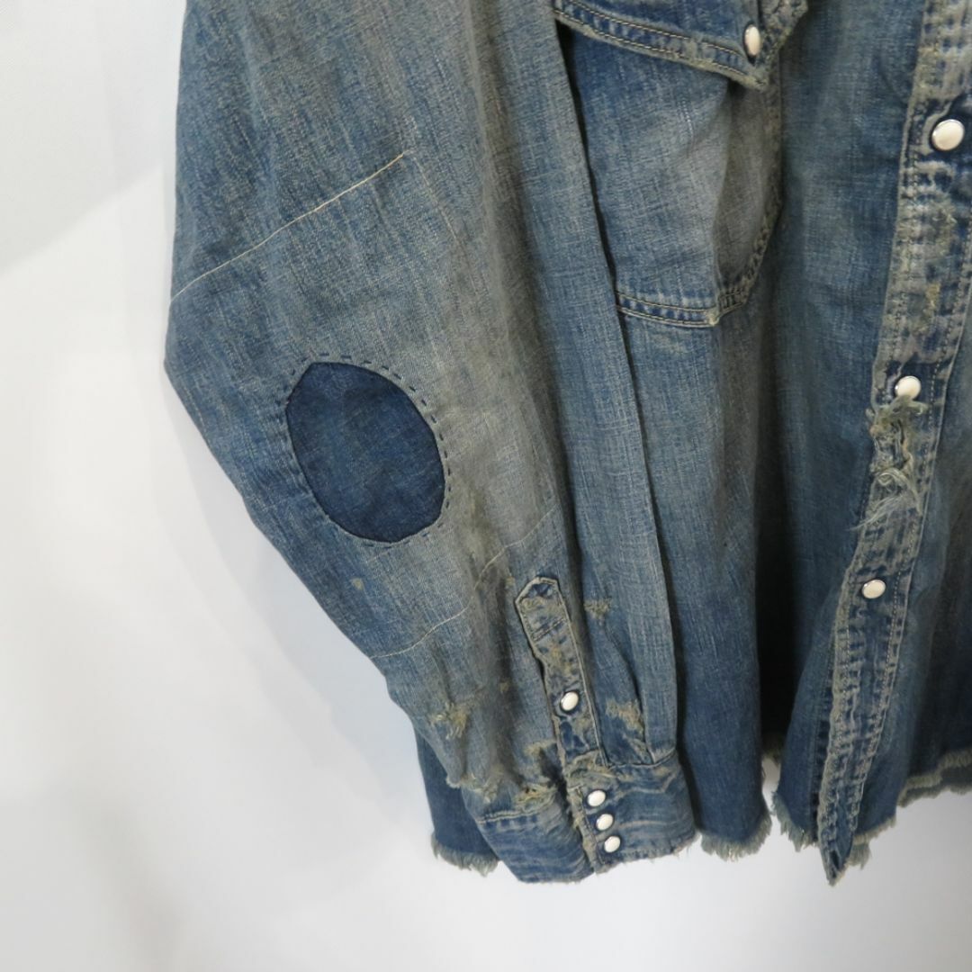 SAINT Mxxxxxx 23aw DENIM SHIRT DENIM BLUE Size-XL SM-AS23 SAINT Mxxxxxx 23aw DENIM SHIRT DENIM BLUE Size-XL SM-AS23
