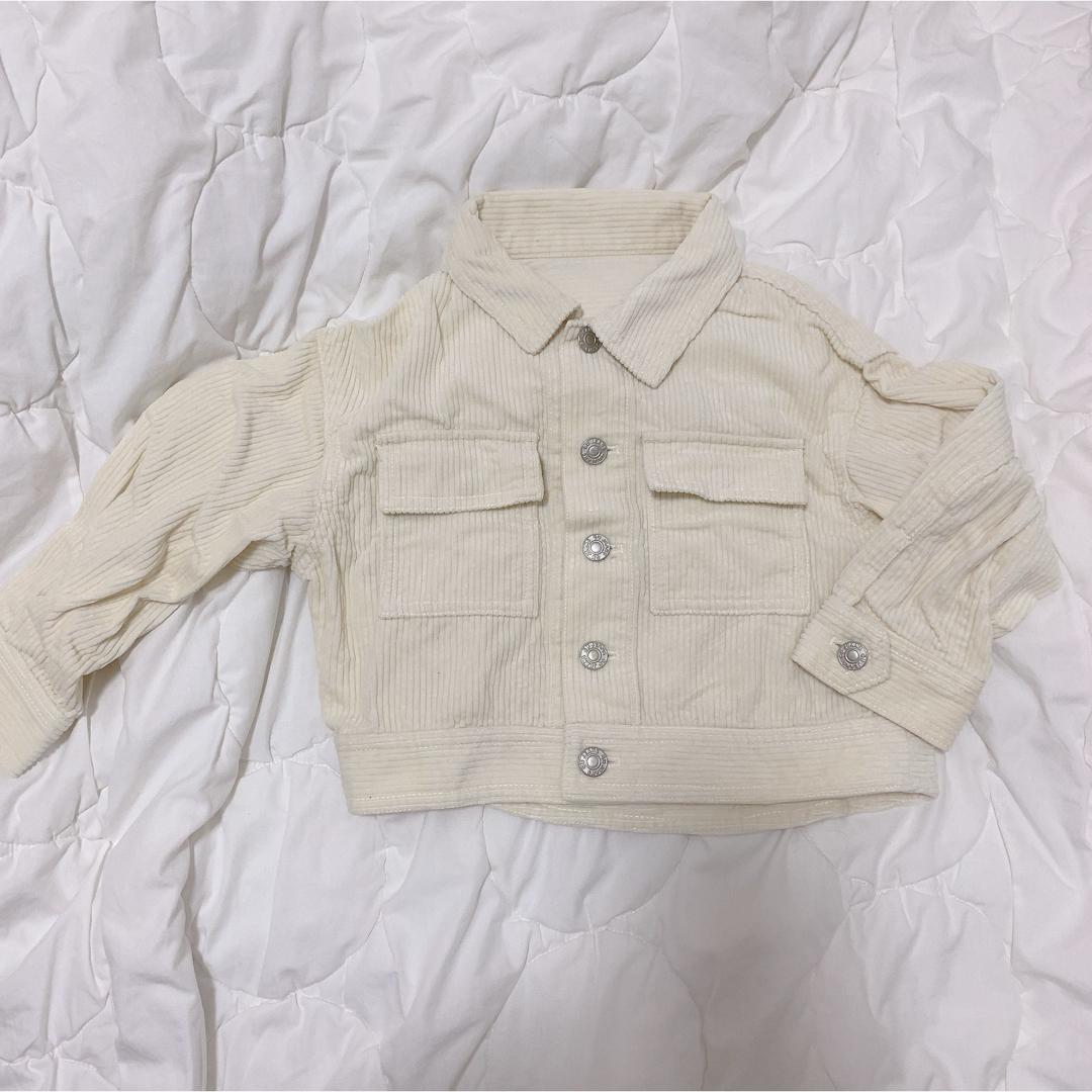 GU(ジーユー)の꒰ GU ꒱ コーデュロイジャケット *110 キッズ/ベビー/マタニティのキッズ服男の子用(90cm~)(ジャケット/上着)の商品写真