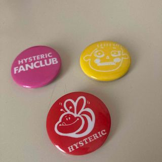 HYSTERIC GLAMOUR - ヒステリックグラマー　バッジ 3個　30年以上前　未使用