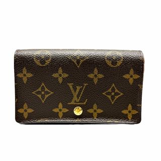 ルイヴィトン(LOUIS VUITTON)のルイ ヴィトン LOUIS VUITTON 二つ折り財布 モノグラム ポルトモネ ビエ トレゾール モノグラムキャンバス ブラウン ユニセックス M61730 送料無料【中古】 z0423(財布)