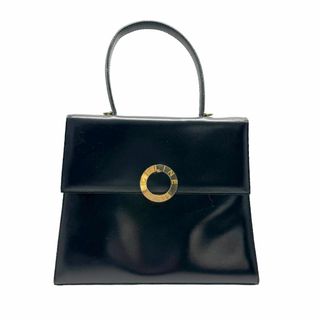 セリーヌ(celine)のセリーヌ CELINE ハンドバッグ ショルダーバッグ レザー ブラック ゴールド レディース 送料無料【中古】 z0430(ハンドバッグ)