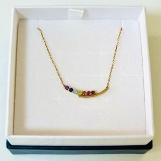 ジュエリーツツミ(JEWELRY TSUTSUMI)のJEWELRY TSUTSUMI K10YGマルチストーンプチネックレス(ネックレス)