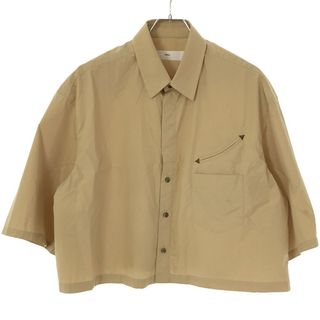 トーガ(TOGA)のTOGA VIRILIS トーガ ビリリース 23SS Typewriter S/S short shirt タイプライターストライプシャツ ベージュ 48 TV31-FJ316(シャツ)