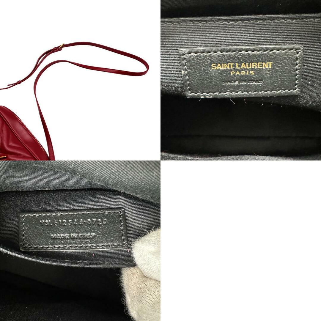 Saint Laurent(サンローラン)のサンローラン SAINT LAURENT 斜め掛けショルダーバッグ レザー レッド ユニセックス 612544 送料無料【中古】 z0458 レディースのバッグ(ショルダーバッグ)の商品写真