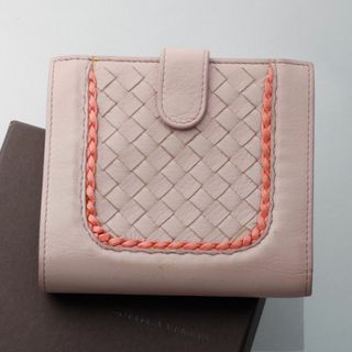 ボッテガヴェネタ(Bottega Veneta)のK3757M 良品 ボッテガ イントレ ラムスキン 二つ折 財布 ITALY製(財布)